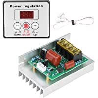 Los mejores  - SCR Regulador de voltaje digital 6000W Motor eléctrico Control de velocidad Dimmer Módulo termostato AC 220V